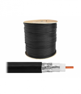 Kabel koncentryczny F690BY 1.1CCS 300m, czarny, 1.1CCS+128*0.12Al LXK534CZAR