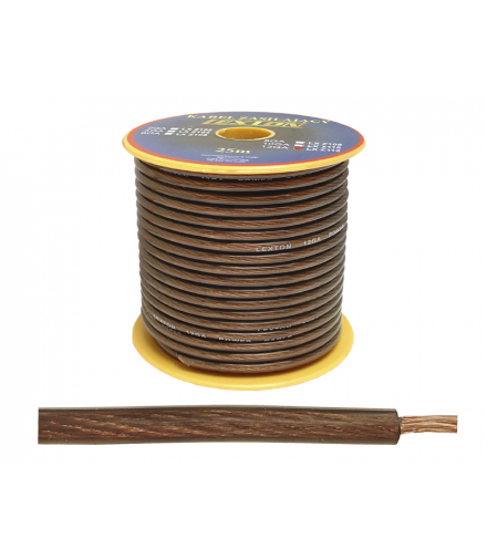 Kabel zasilający samochodowy Car Audio LEXTON 12GA/4.5mmCCA czarny 25m LXZ112CZAR