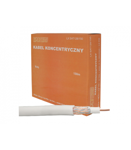 Kabel koncentryczny SAT128 1CU64x0.12Cu 150m LXK505/150M