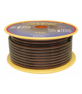 Kabel zasilający samochodowy Car Audio LEXTON 8GA/6.7mmCCA czarny 25m LXZ108CZAR