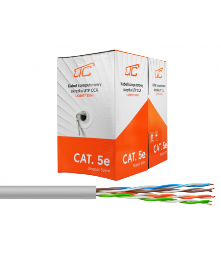 Kabel komputerowy - skrętka UTP CCA LX2907Y 305M