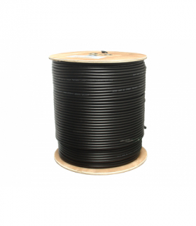 Kabel koncentryczny F690BY czarny + żel 1.1CCS, 300m. LXK532CZARNY
