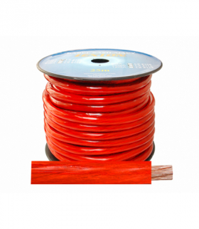 Kabel zasilający samochodowy Car Audio LEXTON 2GA/12mm CCA czerwony 25m LXZ102CZER