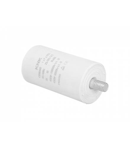 Kondensator silnikowy 1uF/450VAC. LXKON01