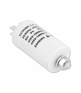 Kondensator silnikowy 2uF/450VAC. LXKON02