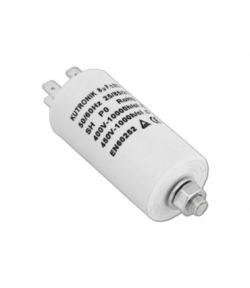 Kondensator silnikowy 8uF/450VAC. LXKON06