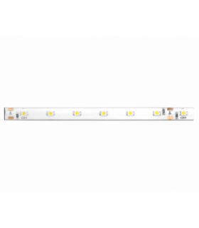 Sznur diodowy 24V, 5m, wodoodporny, światło ciepłe białe, białe podłoże, 300 diod. LXL138