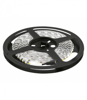 Sznur diodowy 24V, 5m, wodoodporny, światło dzienne białe, białe podłoże, 300 diod. LXL203