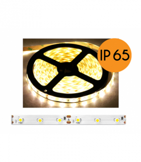 Sznur diodowy ECO wodoodporny, światło ciepłe białe, 300diod SMD2835, 5m, białe podłoże. LXL090