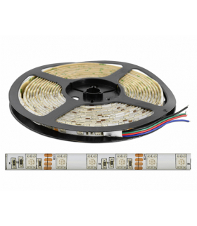Sznur diodowy ECO, wodoodporny, RGB, 150 diod SMD5050, 5m, białe podłoże. LXL099