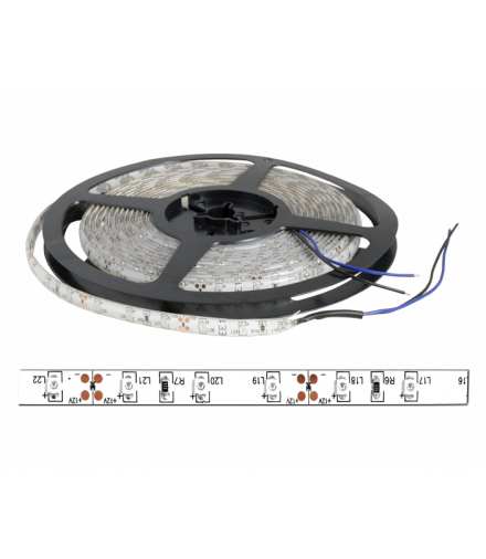 Sznur diodowy ECO IP65, niebieski, 300 diod SMD3528, 5m, białe podłoże. LXL151