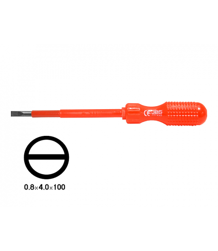 Wkrętak płaski izolowany 4x100 J63821 JBS, atestowany. LXN136