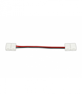Złącze taśmy LED 10mm, dwustronny zatrzask, z przewodami. LX1070
