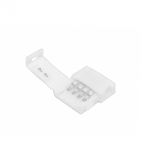 Złącze taśmy LED RGB 10mm, dwustronny zatrzask. LX1073