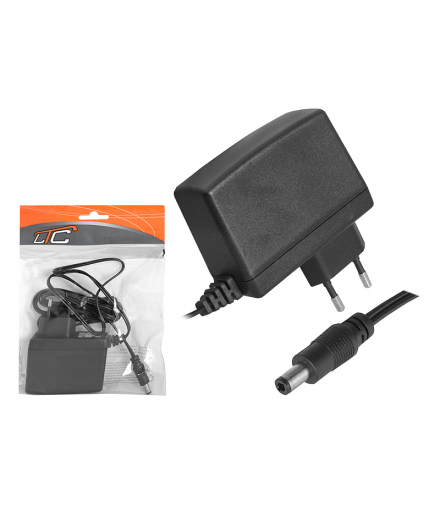 Zasilacz do taśm LED 12V/2,5A, 30W, wtyk DC 2,5/5,5mm. LXG011