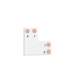 Złącze (konektor) taśmy LED PCB typu "L" 10mm, 2pin. LX1077