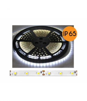 Sznur diodowy ECO IP65, światło ciepłe białe, 60diod/m, 25m, białe podłoże, SMD2835. LXL5104