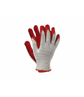 Rękawice ochronne powlekane gumą,100% bawełna, wampirki (10par). LXOR1