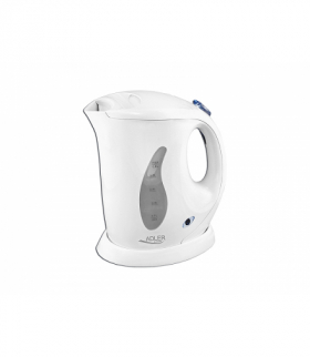 Czajnik bezprzewodowy, 0.6L, 760W, biały, czajniczek Adler AD02 LXAD002