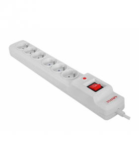 Armac Multi M6 Listwa zasilająca przeciwprzepięciowa, 6 gniazd, przewód 3m, szara ARMAC MULTI M6 3M GRAY