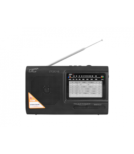 Radio przenośne LTC-2016 WILGA USB z wbudowanym akumulatorem, CZARNE. LXLTC2016/CZ