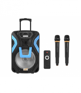 Głośnik Power Audio Activ LTC Rock PA200 BT, SD, USB-FM + REC + AUX, 2x Mic, RGB, 30 W, 600 W. LXPA200