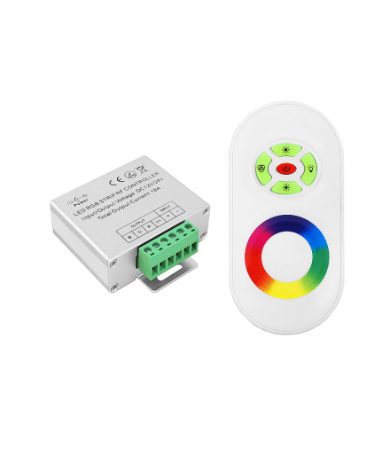 Sterownik do taśm led, panel dotykowy, biały. LXTRF80