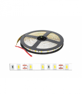 Sznur diodowy 5630, światło neutralne białe, 300 diod, białe podłoże, IP20, 5m. LXL5111
