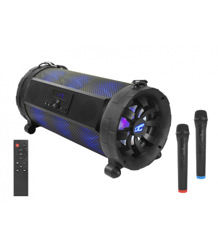 Głośnik Power Audio Activ LTC Rock PA300 BT, SD, USB, FM + REC + AUX, 2x Mic, RGB 30 W, 600 W. LXPA300