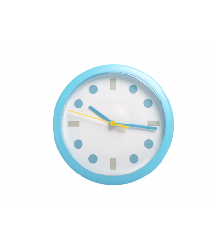 Zegar ścienny niebieski okrągły kropki LUMIXA. LXSG02