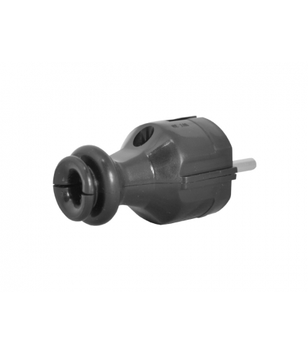 Wtyczka prosta z uziemieniem unischuko WT-30-2, czarna. LX9371