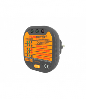 Tester gniazd elektrycznych PM6860DR. LX6860DR