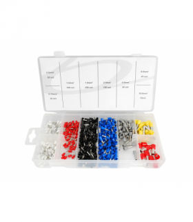 Zestaw tulejek do kabli elektrycznych 685szt. (0.5, 1.0, 1.5, 2.5, 4.0, 6.0, 10.0 mm2) LXETS83