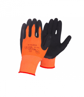 Rękawice ochronne 8" LATEX PIANKA ORANGE *12 SUPER L2003 (12par) LXOR23