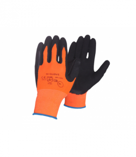 Rękawice ochronne 9" LATEX PIANKA ORANGE *12 SUPER L2003 12par (12par) LXOR24