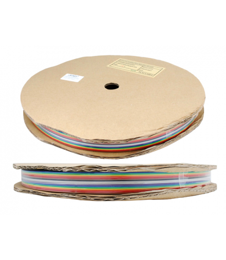 Przewód wstążkowy kolorowy AWG28 16x 1.27 mm 16 żył 105*C 300V rol. 61 m. LXHA017