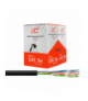 Kabel komputerowy - skrętka UTP 100% Cu + Żel outdoor, zewnętrzny czarny 100m LX2911