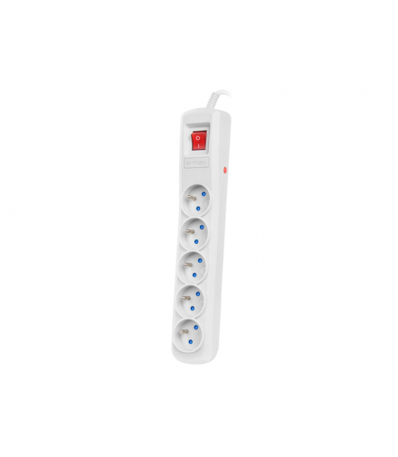 Armac R5 Listwa zasilająca przeciwprzepięciowa, 5 gniazd, przewód 3m, szara ARMAC R5 3M GRAY