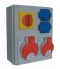 Rozdzielnica budowlana 32A/5,16A/5, 2X230V + WYŁĄCZNIK L-0-P 036