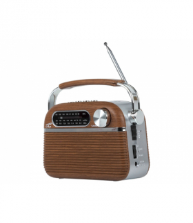 Radio przenośne Retro LTC NIDA bluetooth, AM/FM/MP3/USB/SD wbudowany akumulator 1200 mAh. LXLTC2027