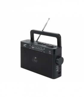 Radio przenośne LTC SONA z bluetooth USB, TF, czarne. LXLTC2028C