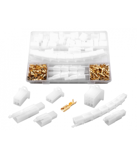 Zestaw łączników przewodowych, konektory, oprawki, złączki konektorowe 580 elementów. LXE5934