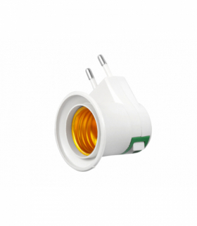 Adapter gniazda żarówki E27 z wyłącznikiem LXETS155