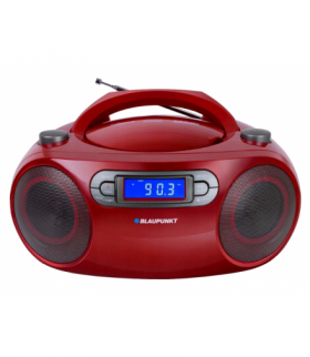 Boombox Blaupunkt BB18, FM, CD/MP3/USB/AUX, czerwony. LXBB18RD