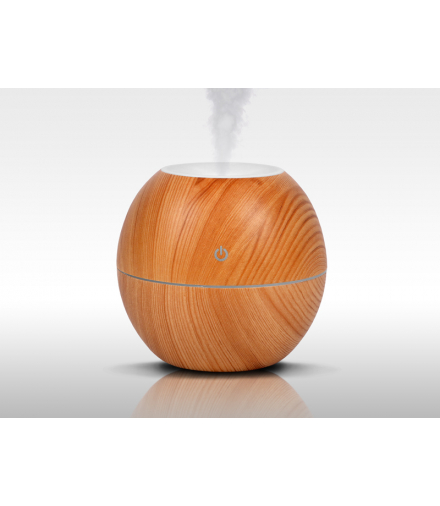 Nawilżacz powietrza LTC, podświetlany w 4 kolorach, 130 ml, jasne drewno. LXLL144