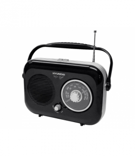 Radio Retro Hyundai PR 100, czarne. LXPR100
