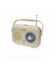 Radio Retro Hyundai PR 100B, kremowe. LXPR100B