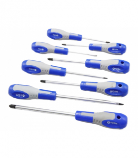 Wkrętaki płasko-krzyżowe kpl. 8 elem. XFT15080. LXN246