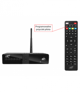 Tuner, Dekoder DVB-T-2 z funkcją Wi-Fi LTC TV naziemnej DVB3 z pilotem programowalnym, H.265. LXDVB3