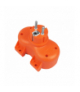 Rozgałęźnik podwójny 2x2P+Z,16 A, 250 V, IP44. LXW97745